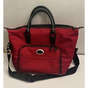 Atlantic Travel Bag Red Luggage Shoulder Tote *NO Lock With Keys